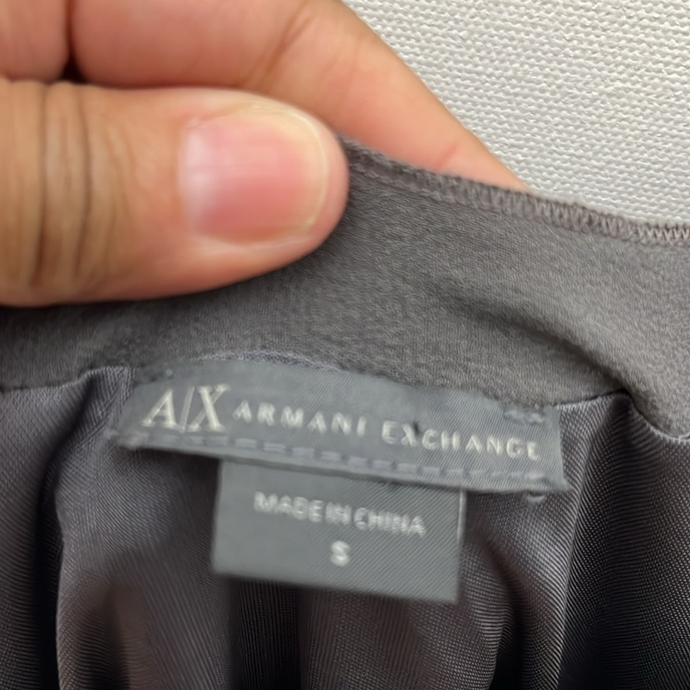 ARMANI EXCHANGE Gunmetal Gray Sequin Tank Dress LBD Sz Small - Picture 4 of 8